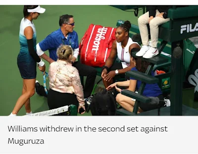 Indian Wells: Serena pulls out, Venus advance, while Roger, Nadal, Djokovic cruised into the round of 32.