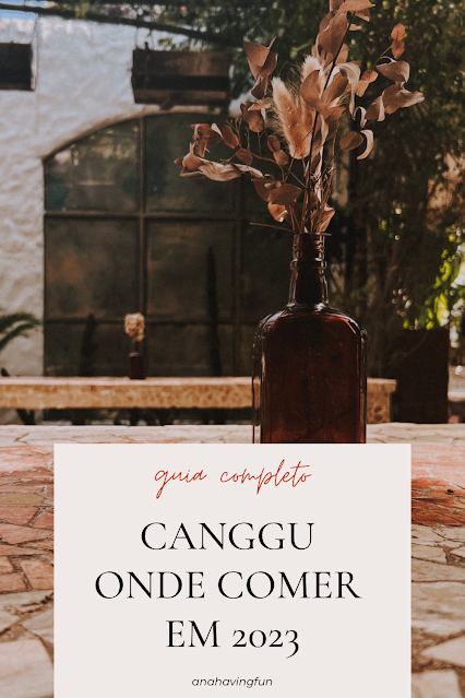 Pin sobre onde comer em Canggu