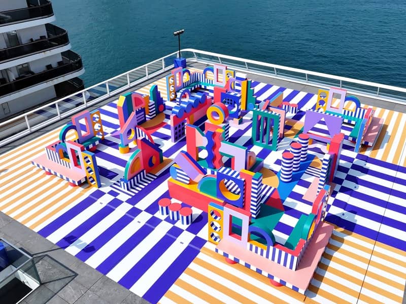 Camille Walala's Art Installation at Harbour City Hong Kong