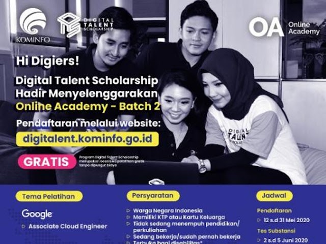 Kesempatan Nih, Beasiswa Pelatihan DTS 2020 Online Academy Batch 2 