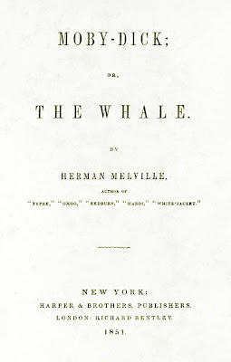 Moby Dick, 1851, frontespizio