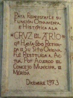 Placa en el Exterior