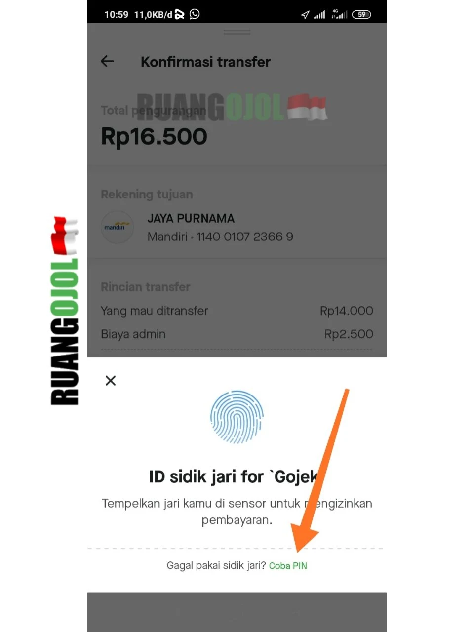 Cara Transfer Saldo Gopay Gojek Customer ke Rekening Bank