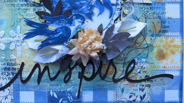 Inspire Card by Megan Gourlay using the Genevieve Collection from BoBunny