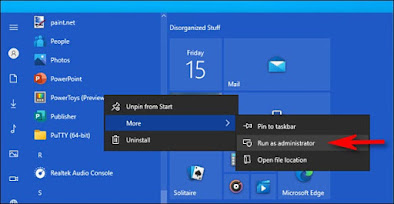 Mengenal fungsi Run As Administrator di Windows 10