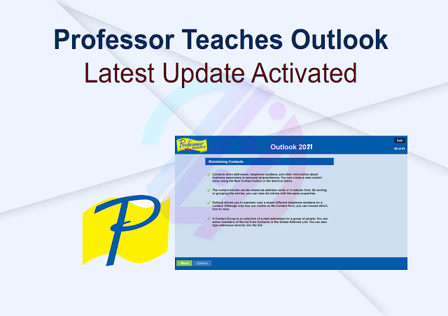 Professor Teaches Outlook Latest Update Activated