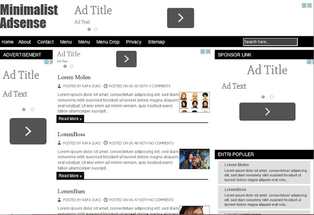 adsense blogger template