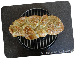 Fresh Challah Bread from the oven