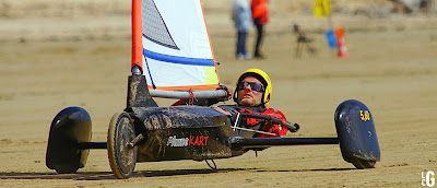 Eric Houvenaghel champion de france char à voile Plume Kart 5.60