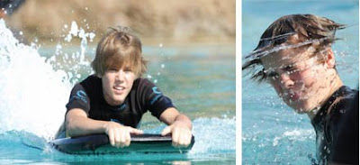 Justin Bieber Swimming