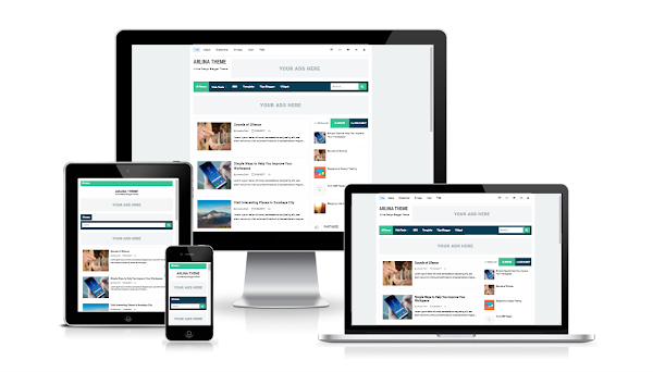 Arlina Design Responsive Blogger Template