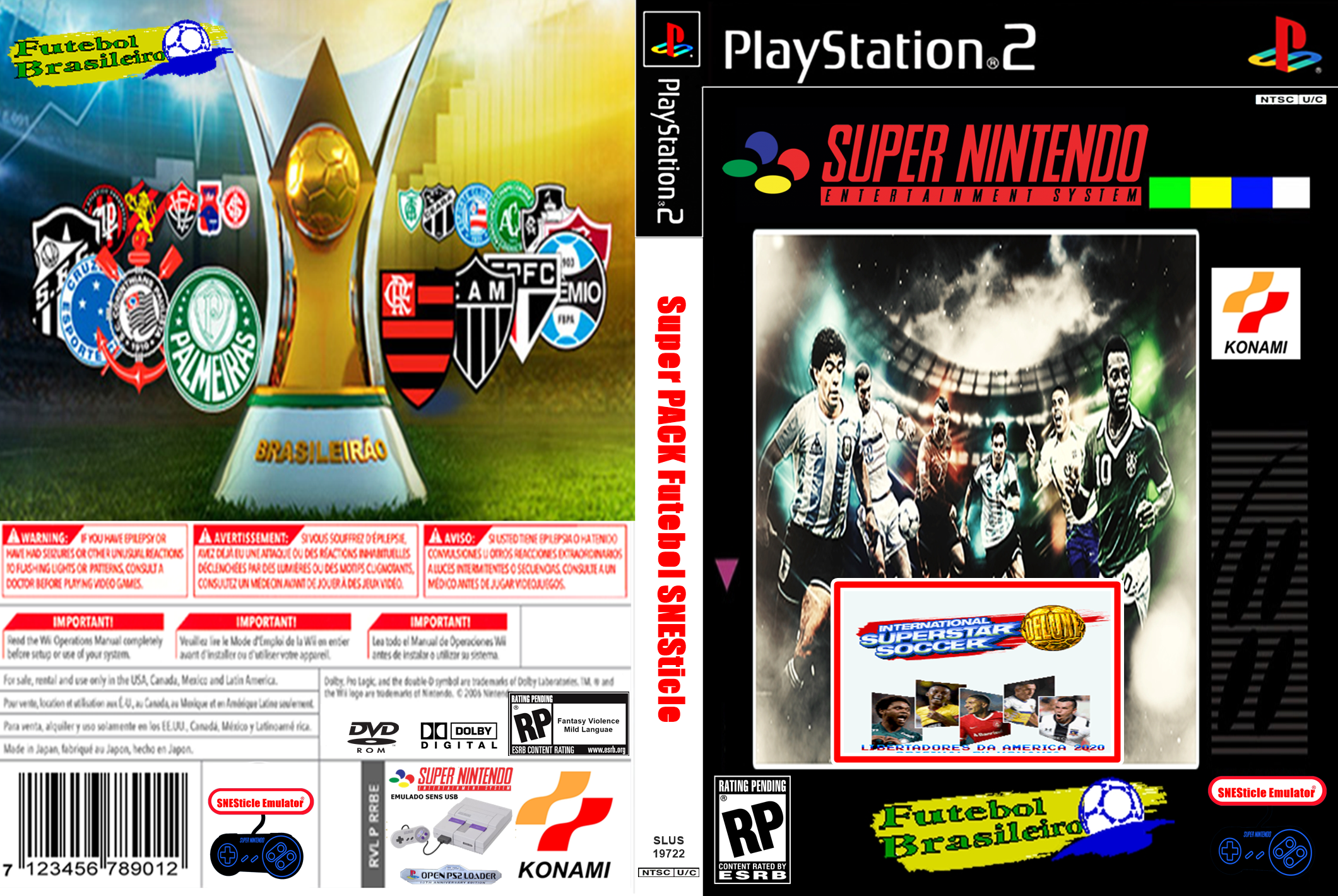 Meu PS2 Nostalgia: Super PACK Futebol SNESticle DVD ISO Opl PS2