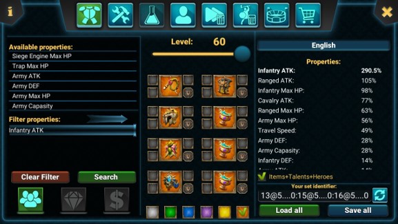 Gear Tersakit Infantry Untuk Menyerang (Full Attack) Pada Game Lords
Mobile