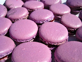 recette de dessert : macarons à la mûre