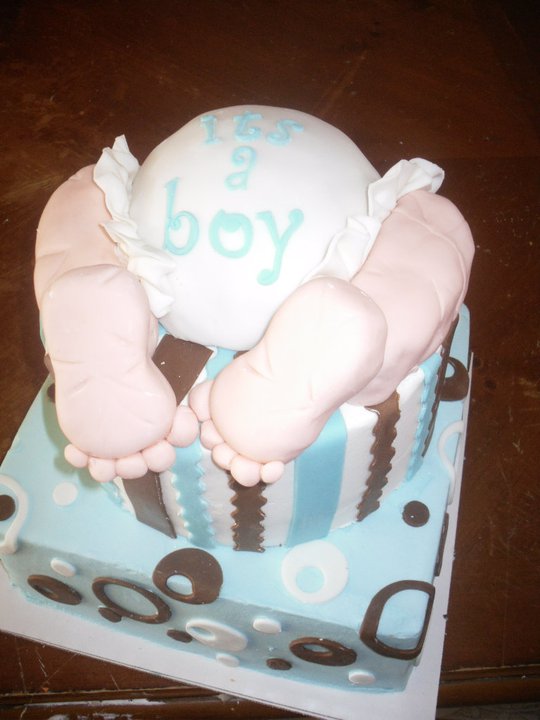 Baby Boy Shower Cake 1 Tier Another baby bum baby shower