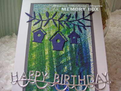 happy birthday card front background spray mists