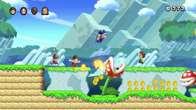 Miis in New Super Mario Bros. U