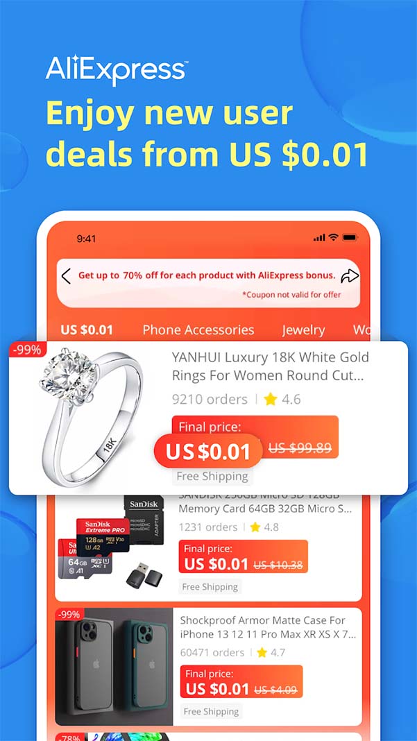 Tải AliExpress Việt Nam - Mua sắm giá rẻ & chất lượng b