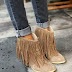Ladies Fringe Ankle Boots fashion inspiration 