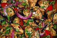 Grilled Eggplant Salad with Chickpeas Recipe | Healthy Eggplant Recipe