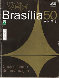 Capa de revista comemorativa dos 50 anos de Brasília