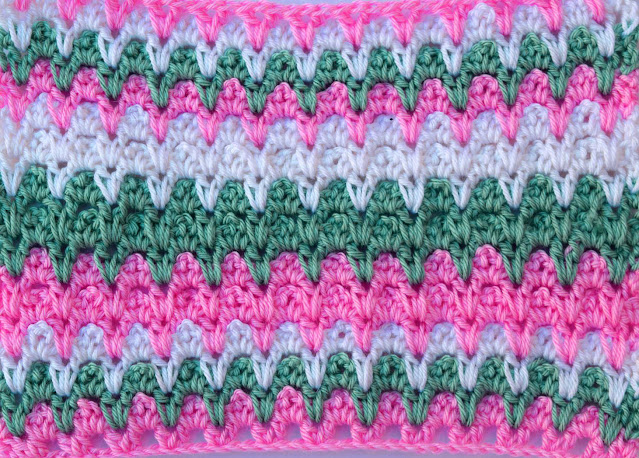 6 Crochet Imagen Estupenda puntada de ondas a crochet y ganchillo Majovel Crochet facil sencillo bareta paso a paso DIY