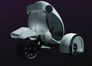 Modern Type Airwaves Futuristic Compact City concept car