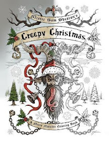 Review, Mister Sam Shearon's Creepy Christmas (A Merry Macabre Coloring Book), Sam Shearon, Bea's Book Nook