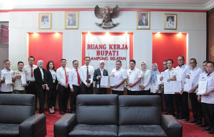 18 Perangkat Daerah Pemkab Lamsel Teken MoU Kerja Sama dengan Kejari