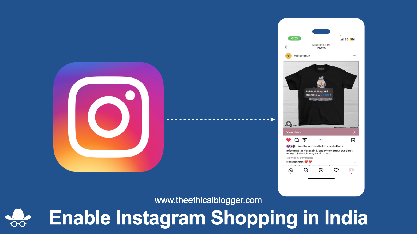 how to enable instagram shopping in india