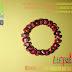 Wood bracelets Gelang Supermario Karet Kayu Walikukun Batik Merah   Diameter 10 mm 