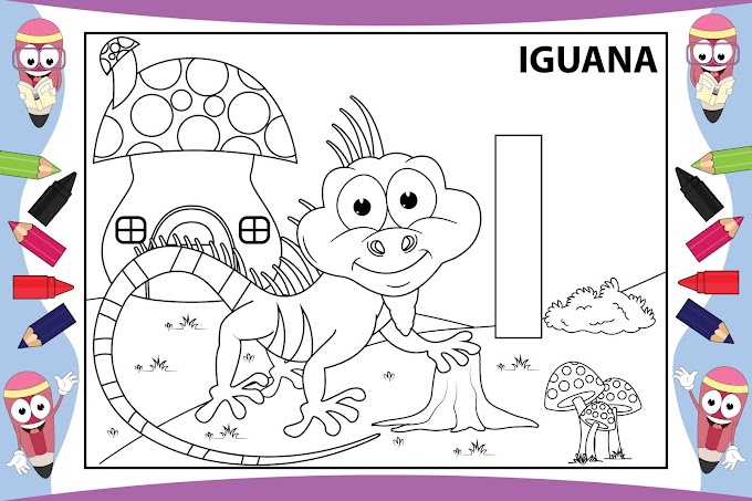 Coloring Animal-Free Download(iguana)