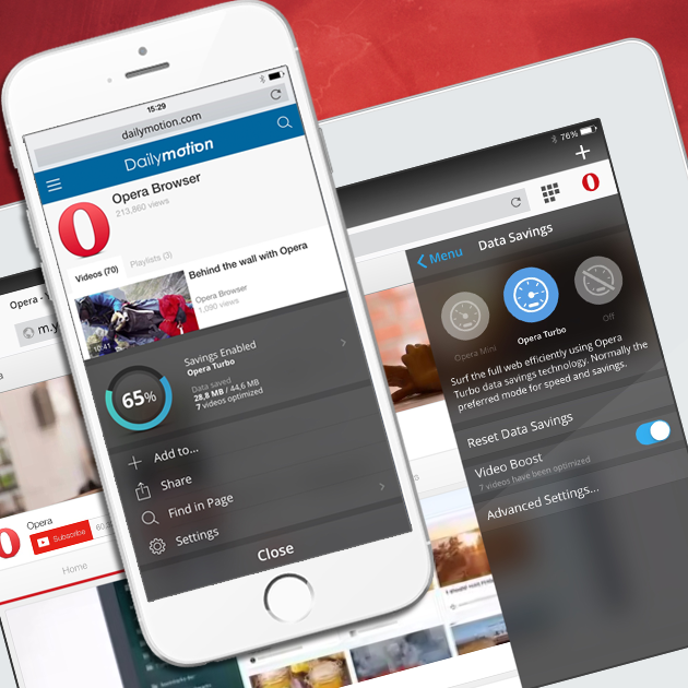 Opera mini cho iphone