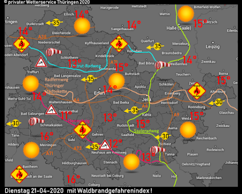 Wettervorhersage Thueringen