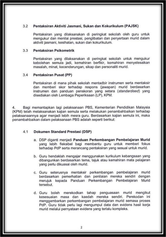 SK Desa Pinggiran Putra: PENTAKSIRAN PSIKOMETRIK (PPsi 