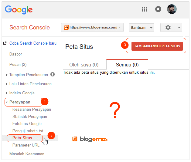 Cara Mengirim Peta Situs Blog ke Goolge Search Console