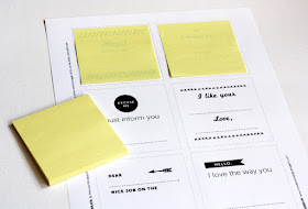 post-it note free template