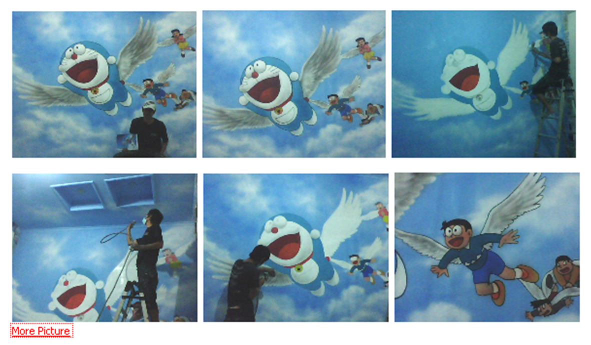 Lukisan Dinding Doraemon