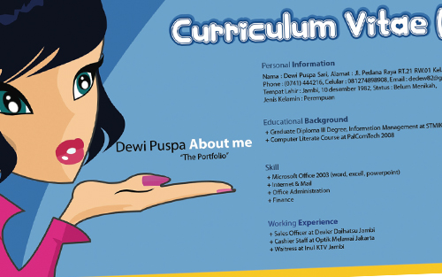 Download Contoh Curiculum Vitae/ Daftar Riwayat Hidup 