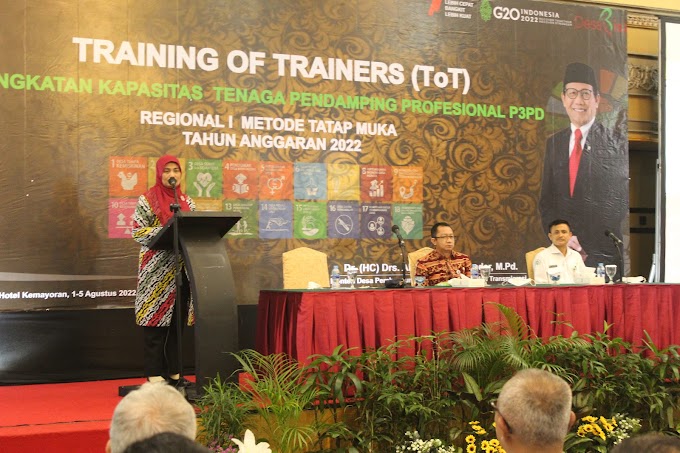 Training of Trainer (ToT) Peningkatan Kapasitas Tenaga Pendamping Profesional P3PD Regional I Metode Tatap Muka