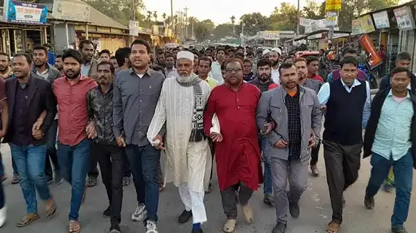 তারেক রহমান খালাস পাওয়ায় বকশীগঞ্জে আনন্দ মিছিল