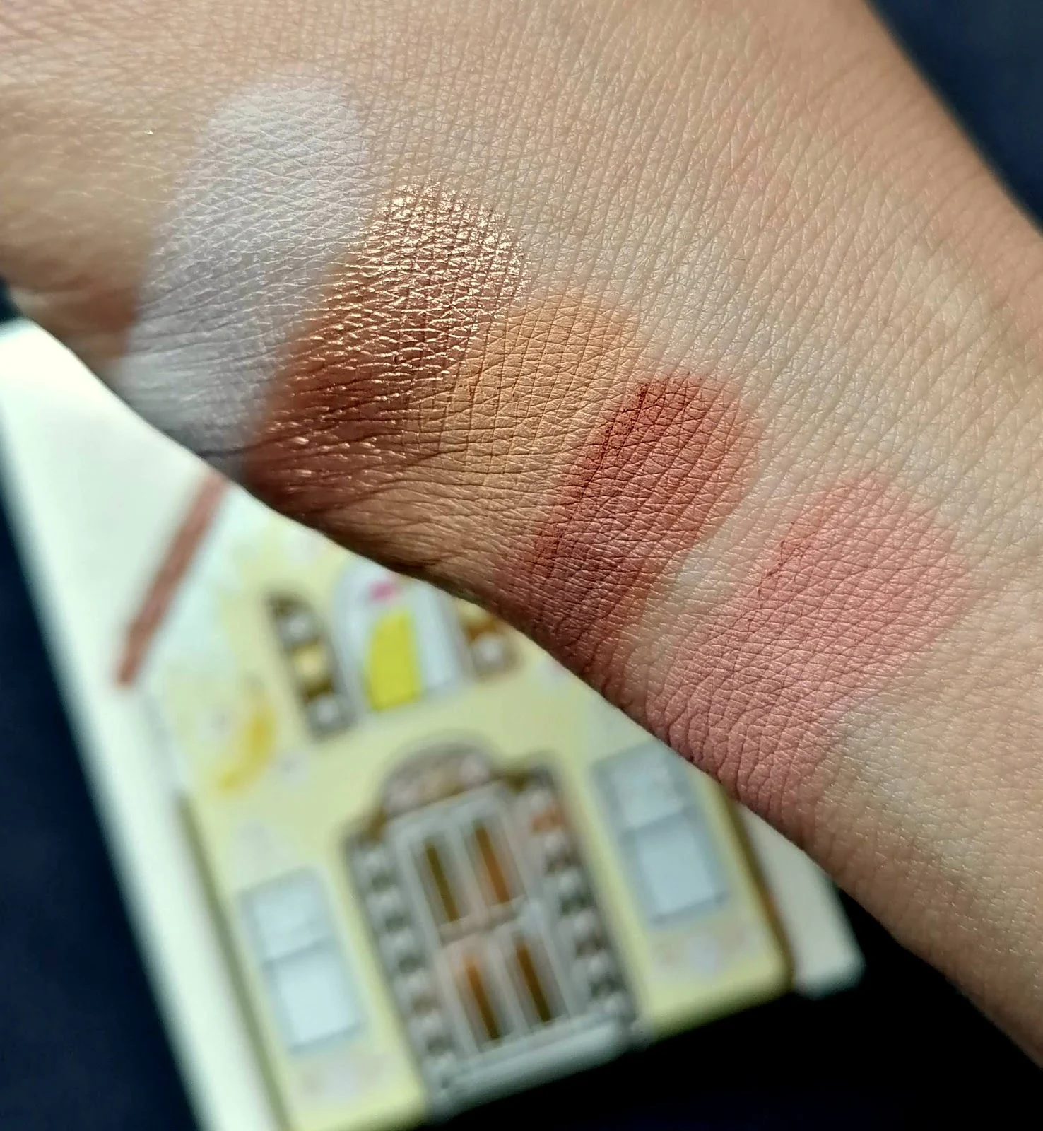 Gingerbread Lane de TOO FACED > swatch & male up