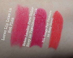 lipstick swatches