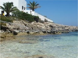 vista de una cala de formentera