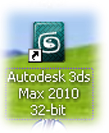 Once you setup 3ds max on your computer you will see this shortcut icon on 