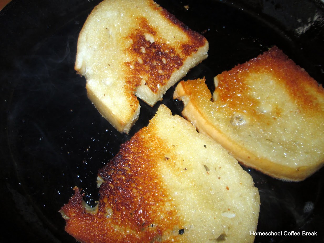 A Taste of Europe - Garlic Bread Slovakian Style on Homeschool Coffee Break @ kympossibleblog.blogspot.com