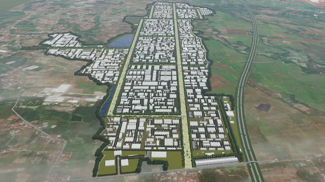 contoh site plan Industrial estate