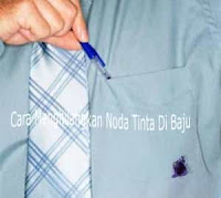 Cara Menghilangkan Noda Tinta di Baju