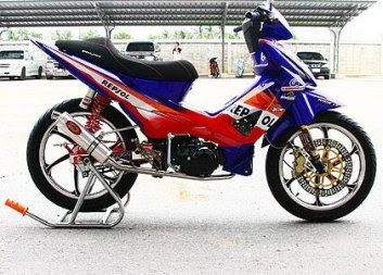 Gambar modifikasi motor Honda Revo 100cc Terbaru Keren dan 