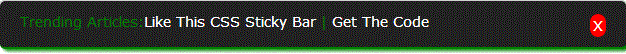 How to Create A Simple CSS Sticky Notification Bar by www.hackintricks4u.blogspot.com